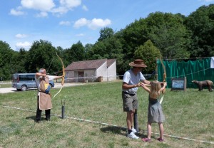 Les archers dans la prairie